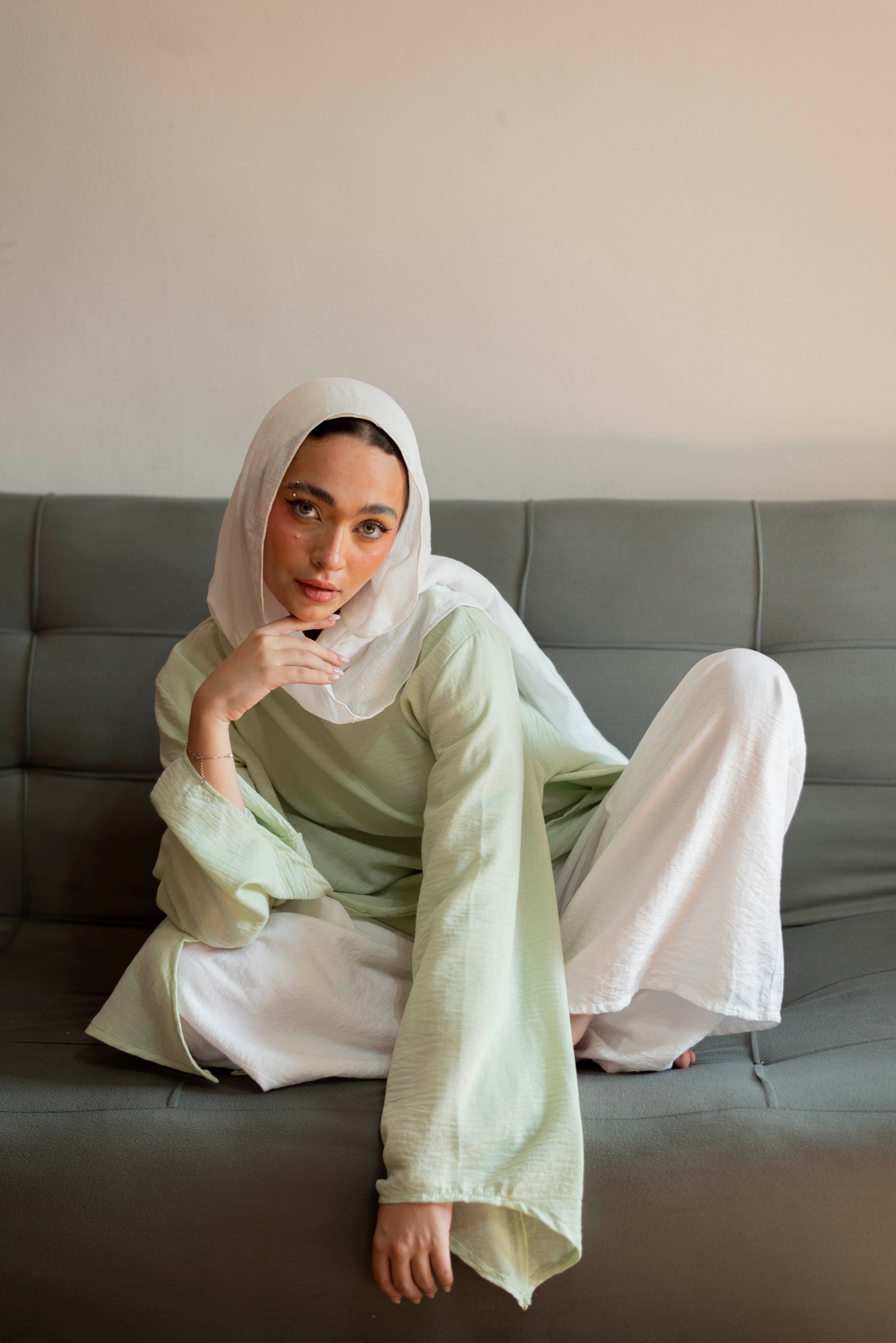 Ella asymmetric top in Mint