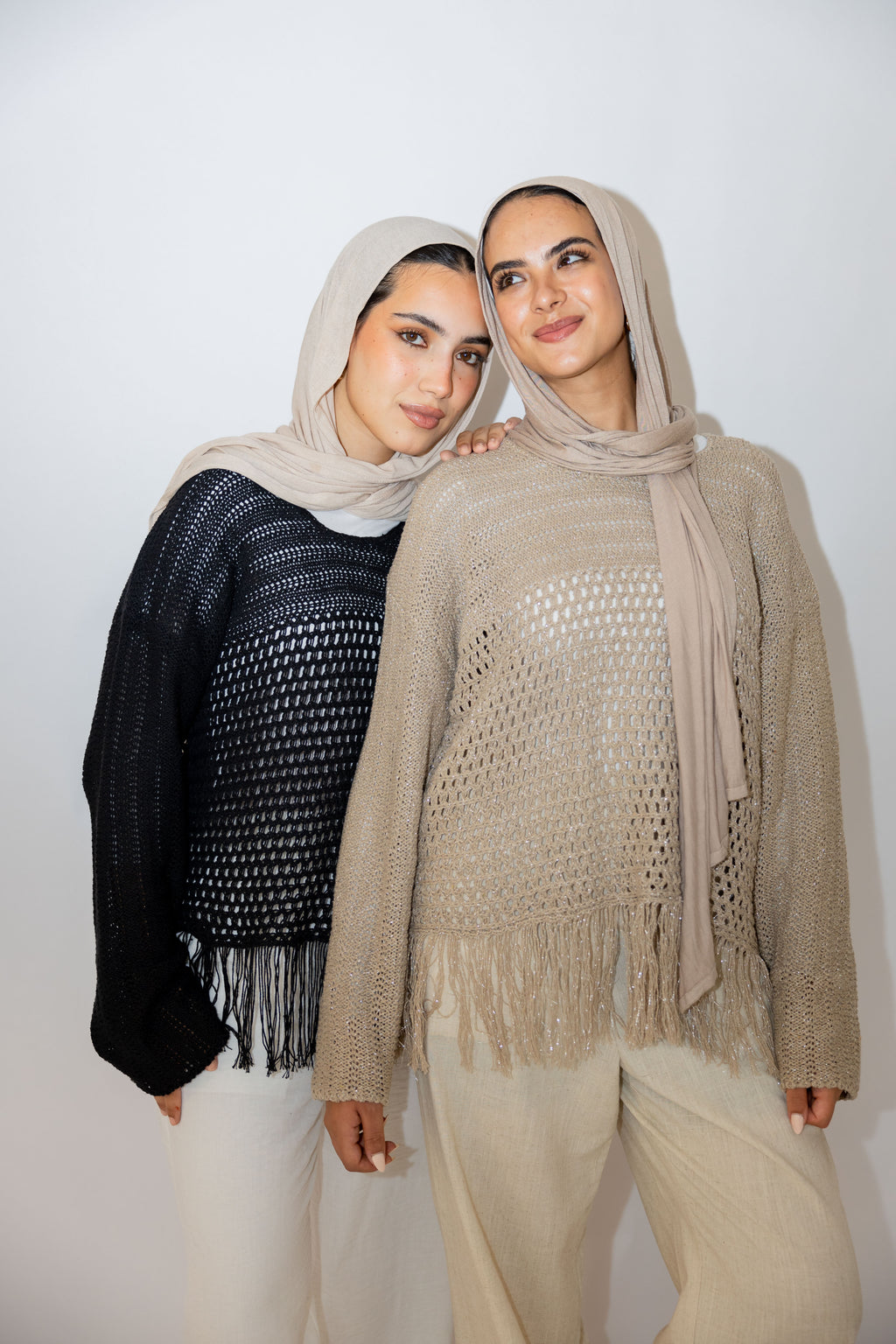 Sea threads crochet top in Black