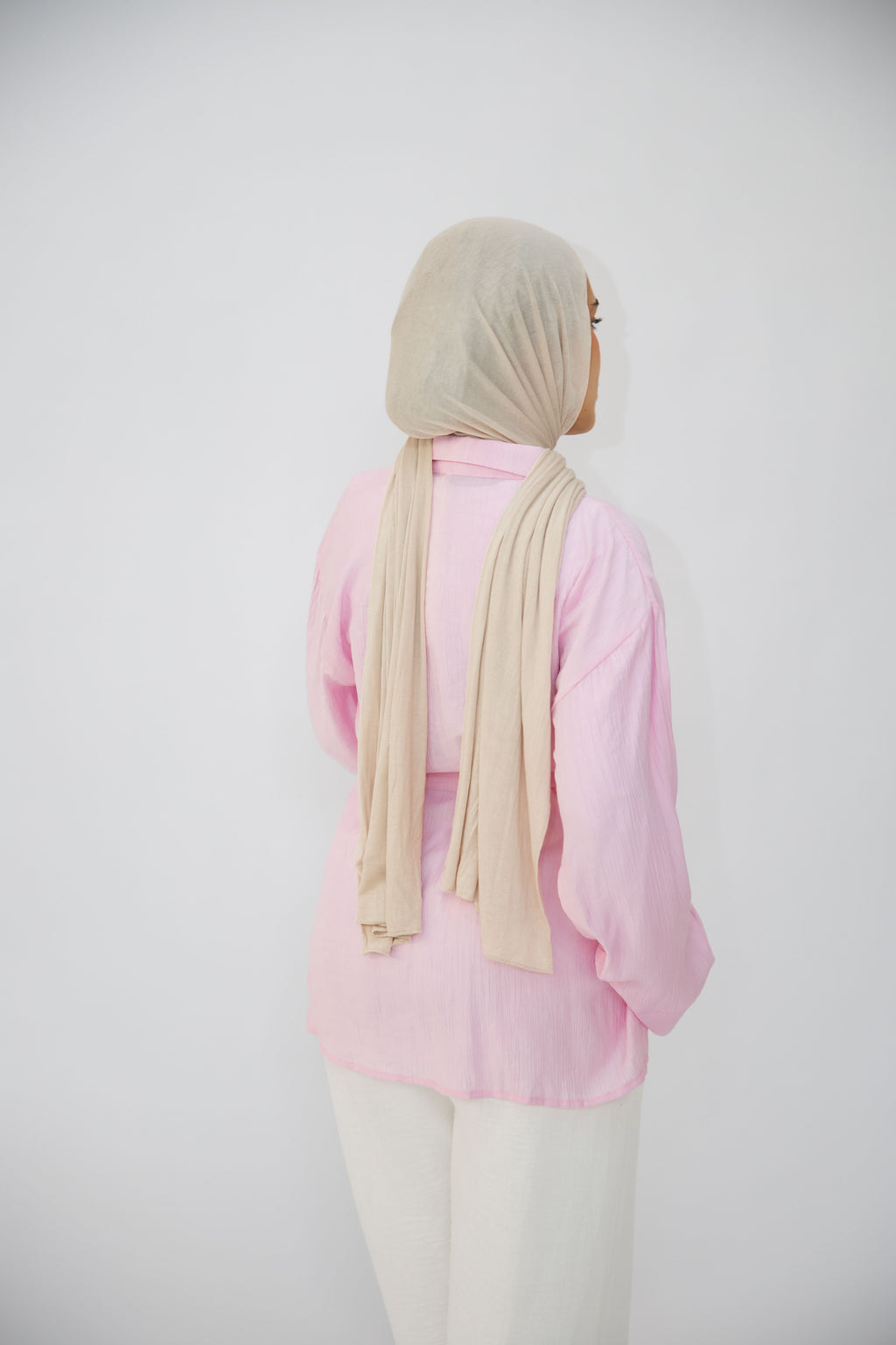 The Adjust belted shirt in Pink