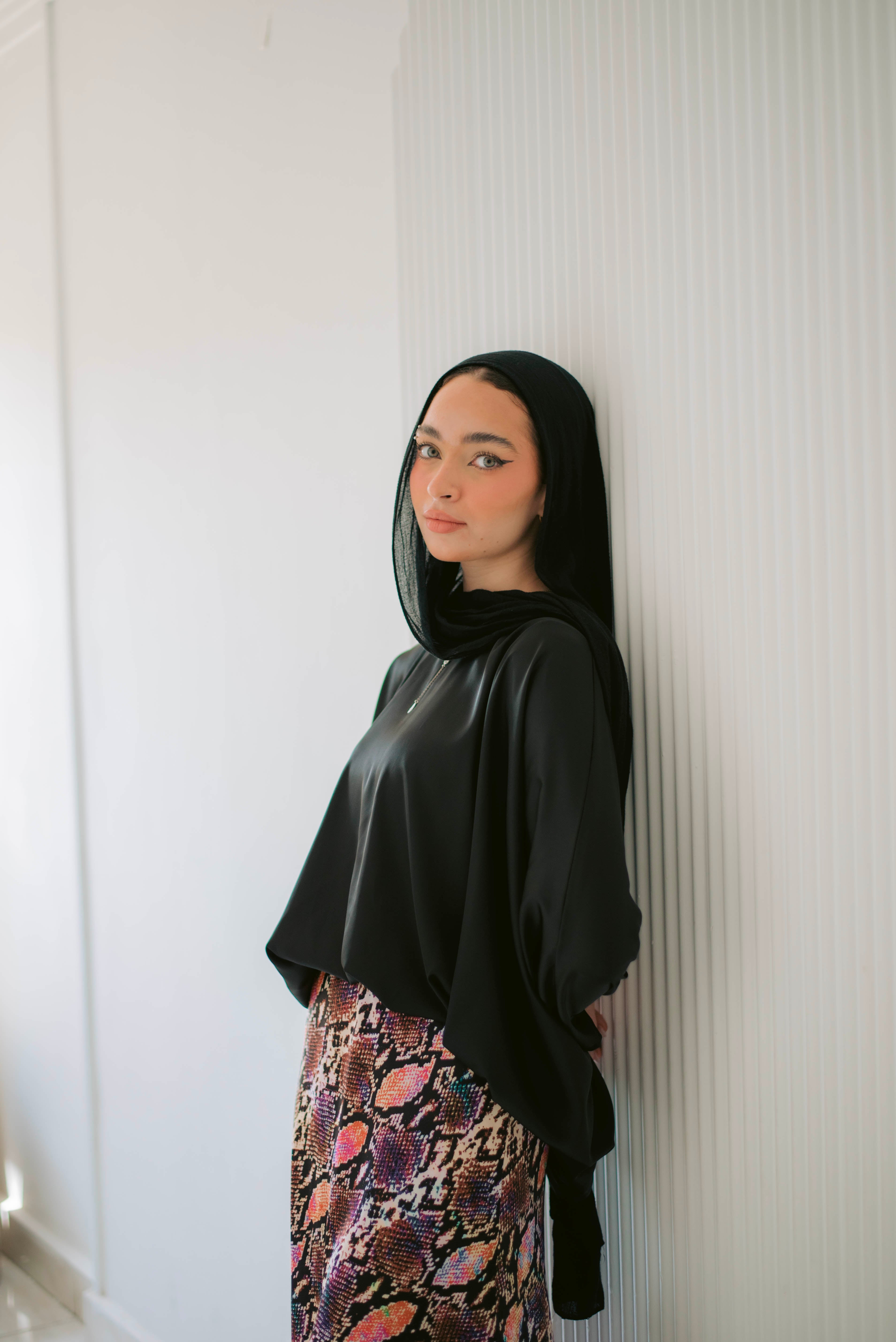 Vivid snake skirt