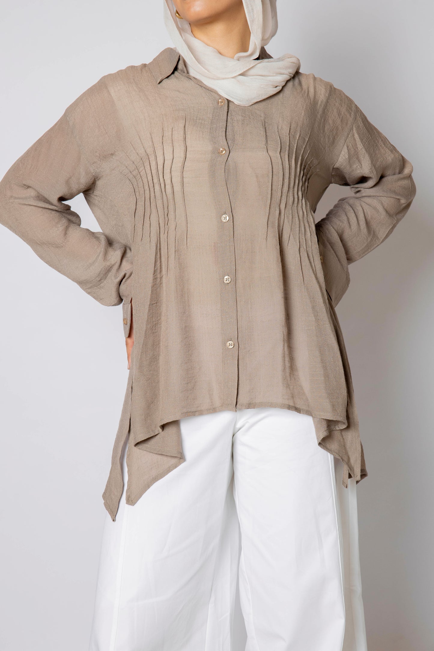 Hazie top in brown