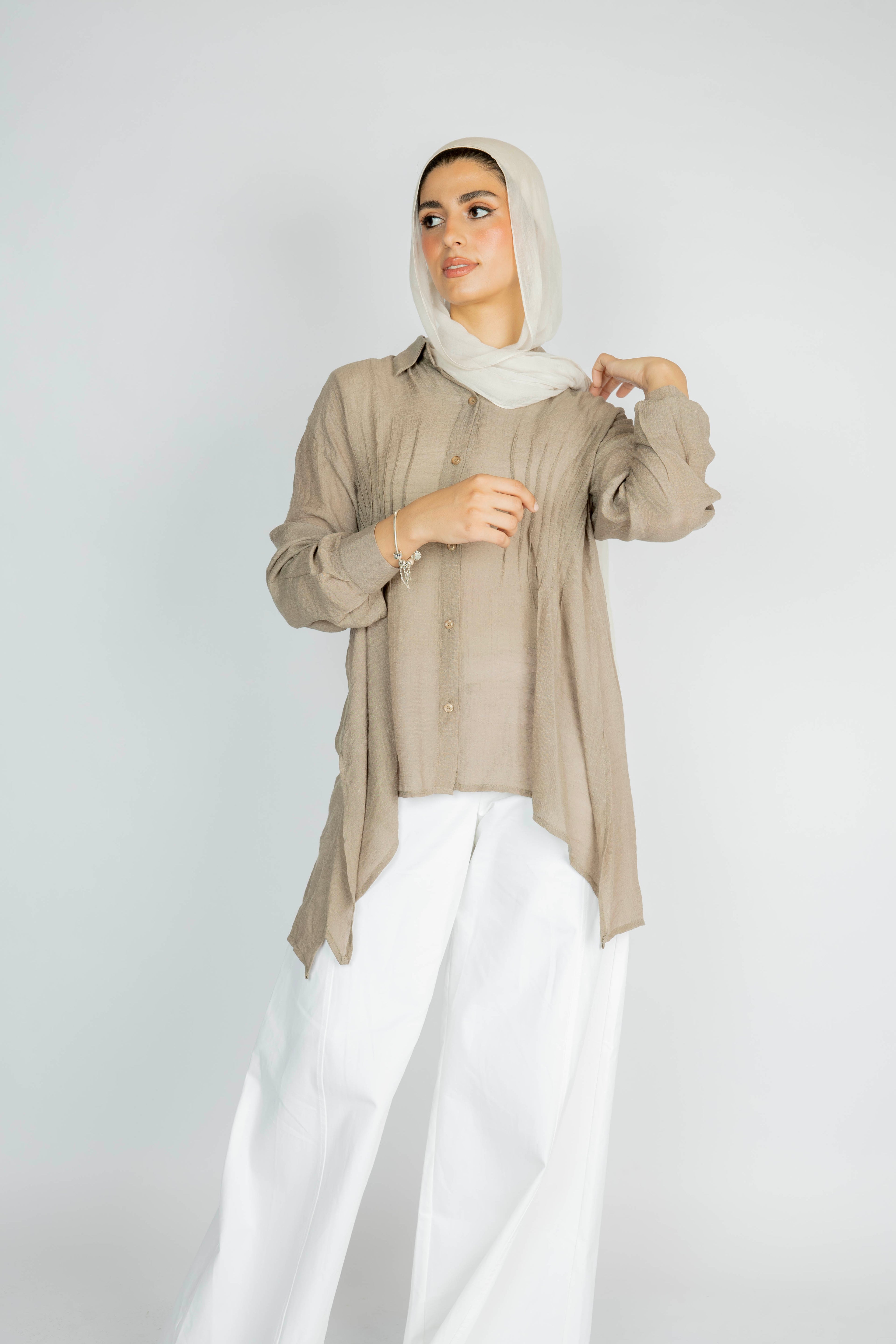 Hazie top in brown