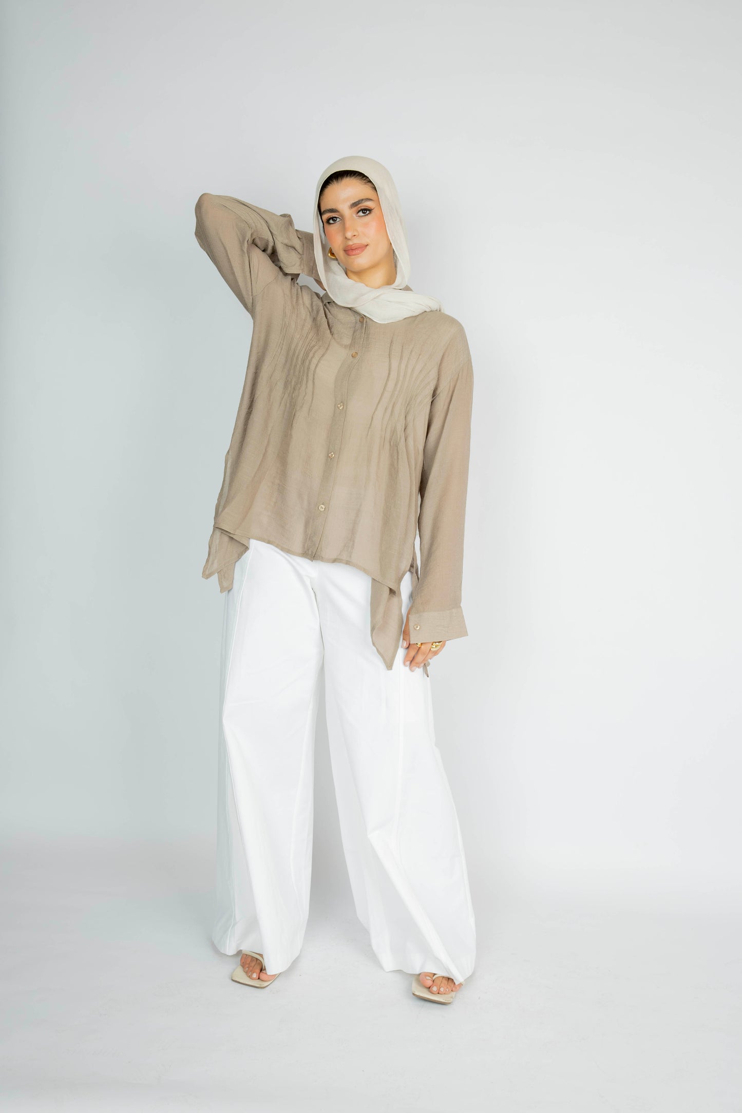 Hazie top in brown