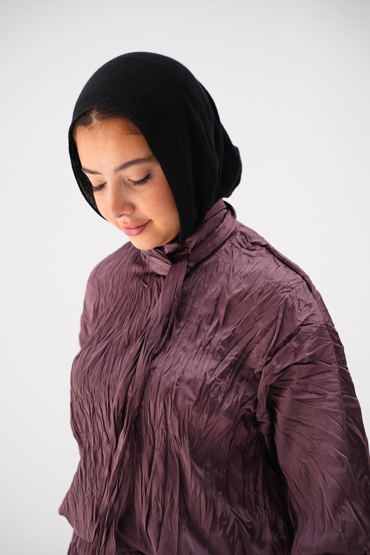 The Anne Top in Mauve Wine